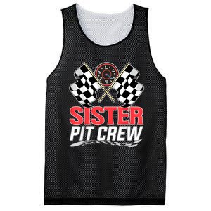 Sister Pit Crew Race Car Birthday Party Racing Family Mesh Reversible Basketball Jersey Tank