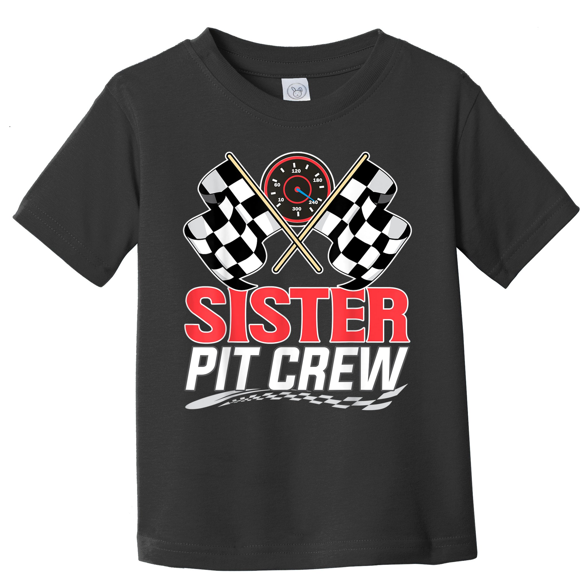 Sister Pit Crew Race Car Birthday Party Racing Family Toddler T-Shirt
