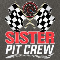 Sister Pit Crew Race Car Birthday Party Racing Family Cotton Canvas Backpack