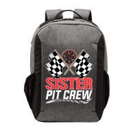 Sister Pit Crew Race Car Birthday Party Racing Family Vector Backpack