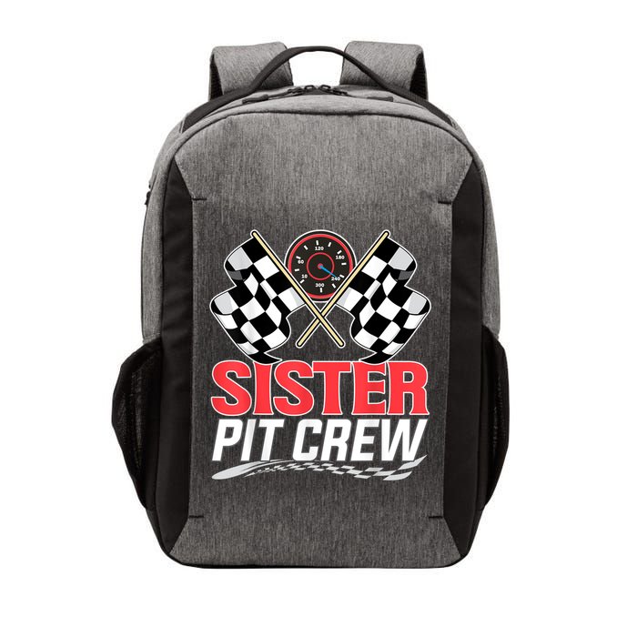 Sister Pit Crew Race Car Birthday Party Racing Family Vector Backpack