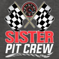 Sister Pit Crew Race Car Birthday Party Racing Family Vector Backpack