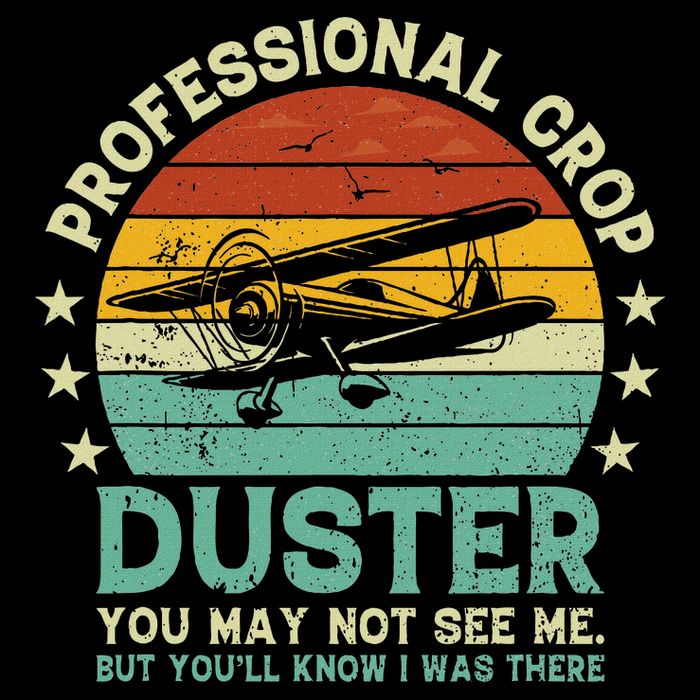 Sarcastic Professional Crop Duster Funny Adult Cooling Performance Crew T-Shirt