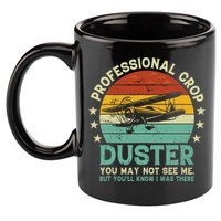 Sarcastic Professional Crop Duster Funny Adult 11oz C Handle Ceramic Mug
