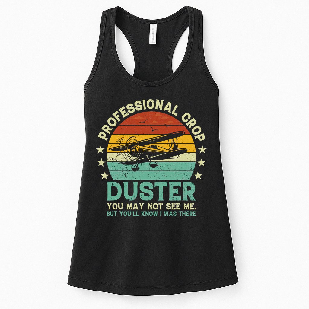 Sarcastic Professional Crop Duster Funny Adult Womens Tank Top