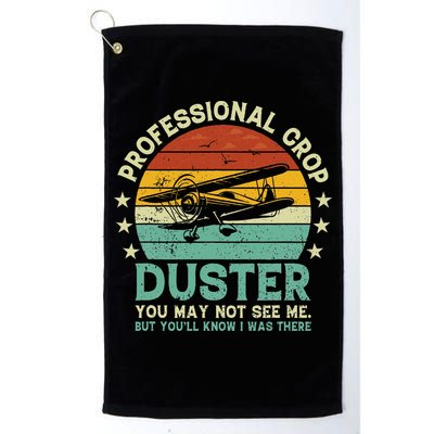 Sarcastic Professional Crop Duster Funny Adult Golf Towel
