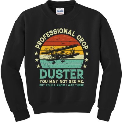 Sarcastic Professional Crop Duster Funny Adult Kids Sweatshirt