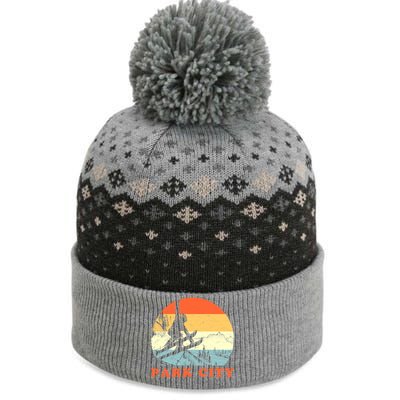 Ski Park City Utah Vintage Snow Skiing Vacation Meaningful Gift The Baniff Cuffed Pom Beanie