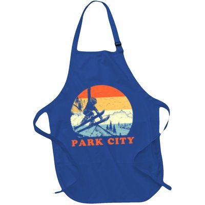 Ski Park City Utah Vintage Snow Skiing Vacation Meaningful Gift Apron