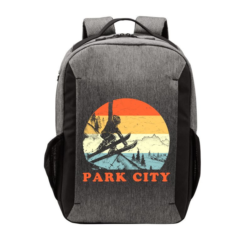 Ski Park City Utah Vintage Snow Skiing Vacation Meaningful Gift Vector Backpack