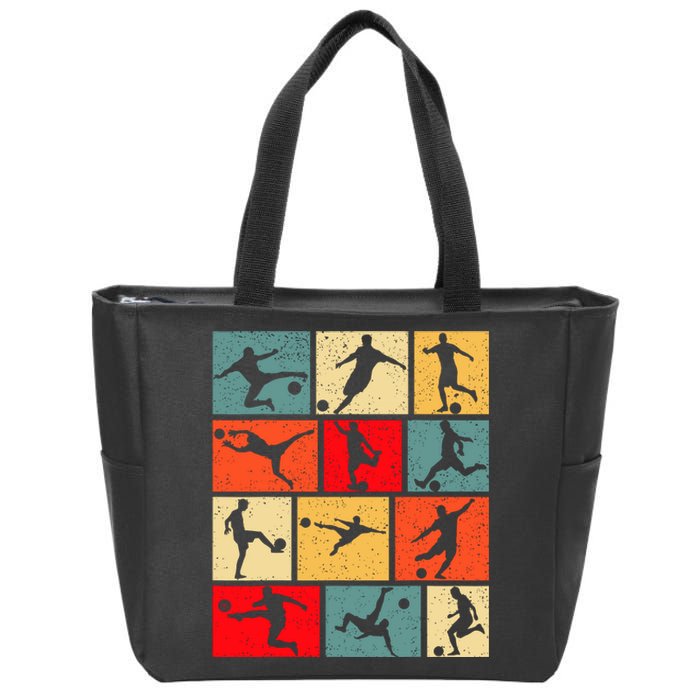 Soccer Player Cool Zip Tote Bag