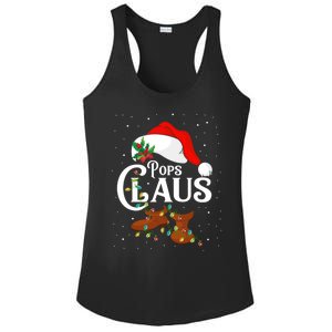 Santa Pops Claus Christmas Lights Family Funny Gift Ladies PosiCharge Competitor Racerback Tank