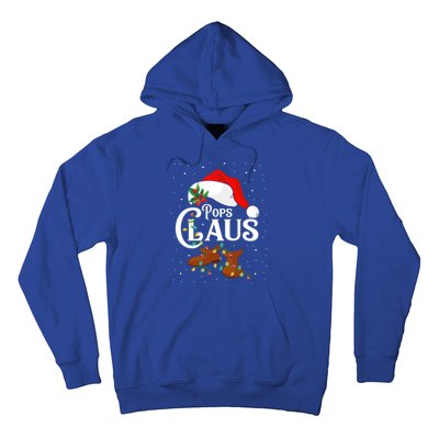 Santa Pops Claus Christmas Lights Family Funny Gift Hoodie