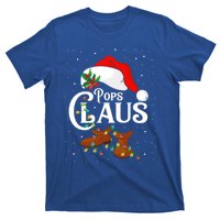 Santa Pops Claus Christmas Lights Family Funny Gift T-Shirt