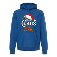 Santa Pops Claus Christmas Lights Family Funny Gift Premium Hoodie