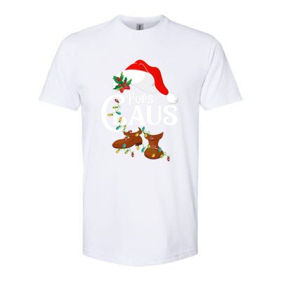 Santa Pops Claus Christmas Lights Family Funny Gift Softstyle CVC T-Shirt