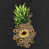 Sunflower Pineapple Cute Adult Drive Performance Visor