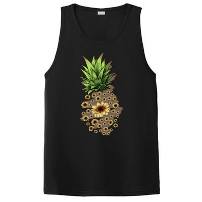 Sunflower Pineapple Cute PosiCharge Competitor Tank