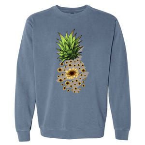 Sunflower Pineapple Cute Garment-Dyed Sweatshirt