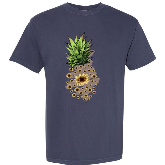 Sunflower Pineapple Cute Garment-Dyed Heavyweight T-Shirt