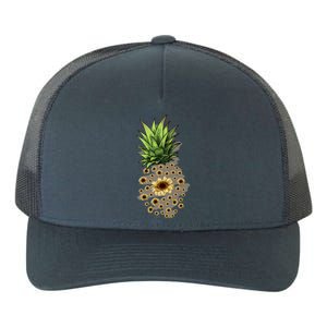 Sunflower Pineapple Cute Yupoong Adult 5-Panel Trucker Hat