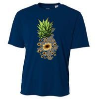 Sunflower Pineapple Cute Cooling Performance Crew T-Shirt