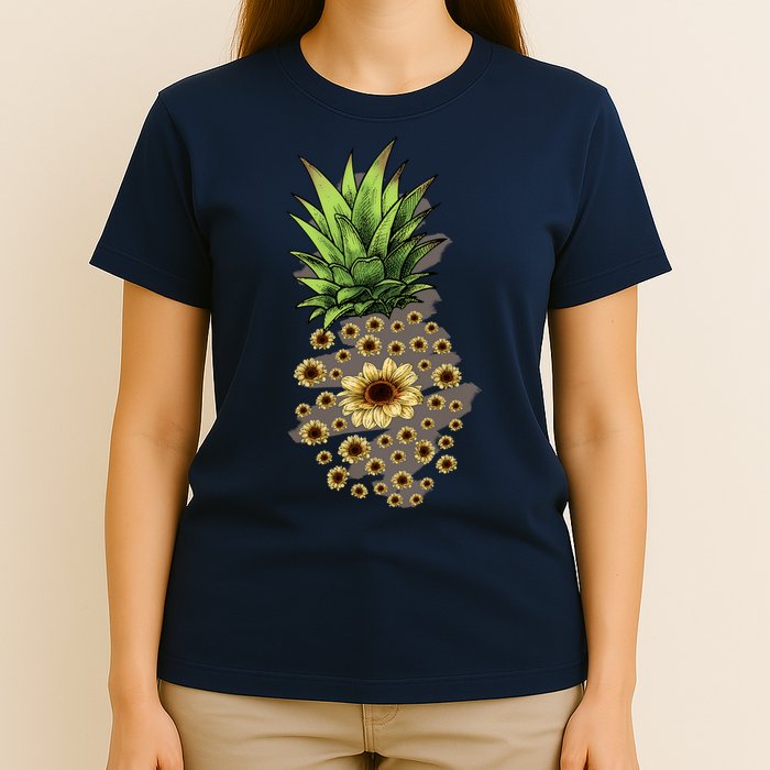 Sunflower Pineapple Cute T-Shirt