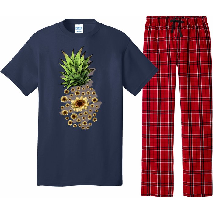 Sunflower Pineapple Cute Pajama Set