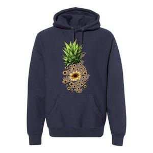 Sunflower Pineapple Cute Premium Hoodie