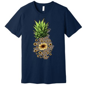 Sunflower Pineapple Cute Premium T-Shirt