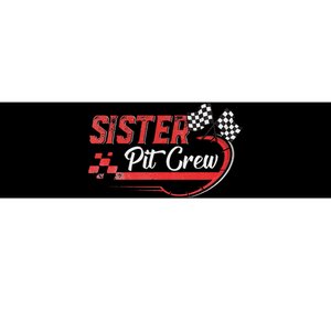 Sister Pit Crew Race Car Birthday Party Racing Family Bumper Sticker