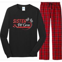 Sister Pit Crew Race Car Birthday Party Racing Family Long Sleeve Pajama Set