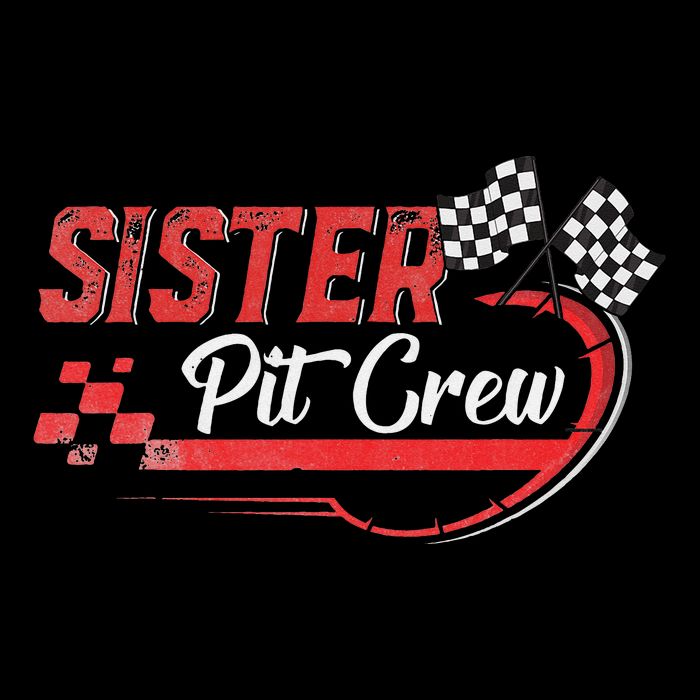 Sister Pit Crew Race Car Birthday Party Racing Family 16 in Basic Backpack
