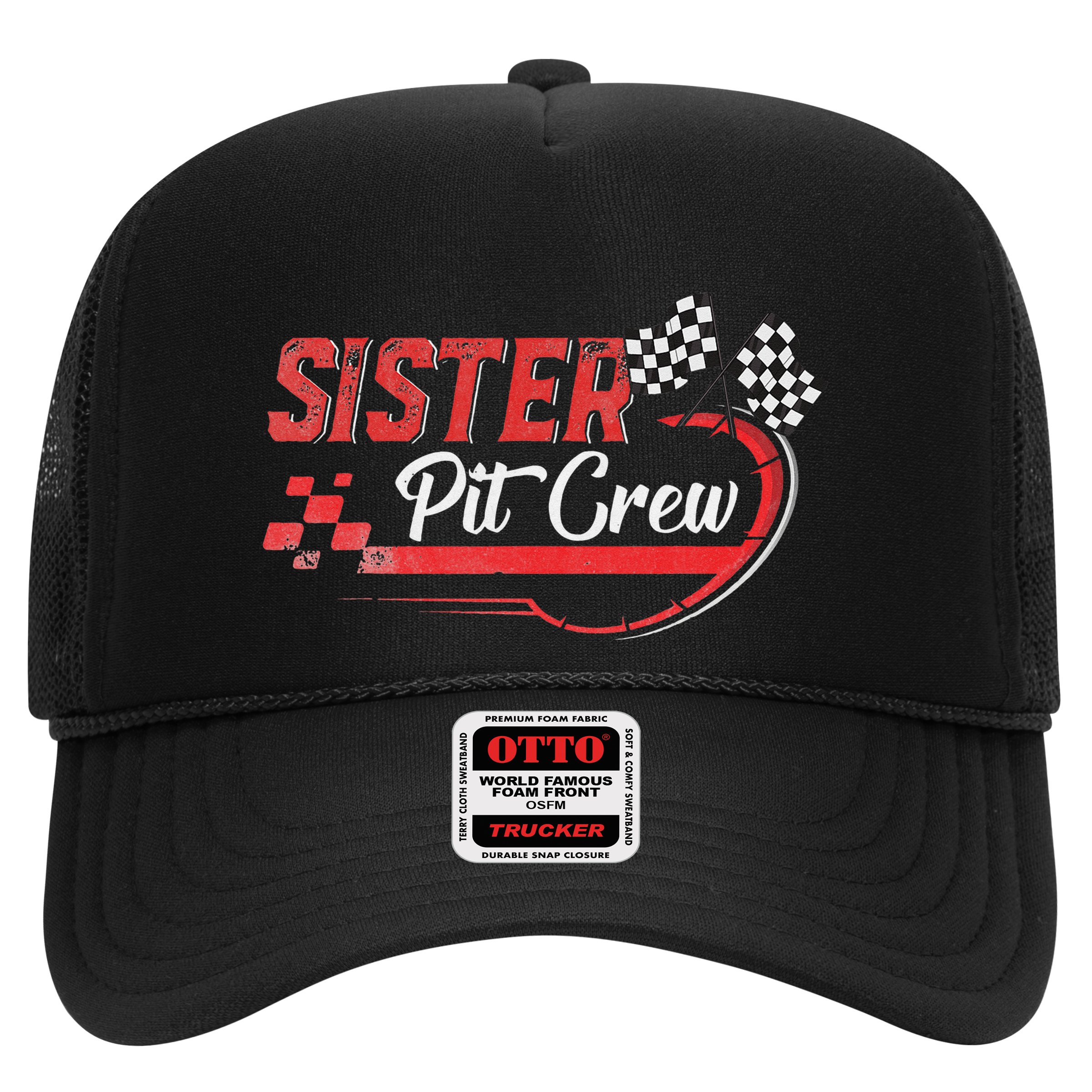 Sister Pit Crew Race Car Birthday Party Racing Family Hat