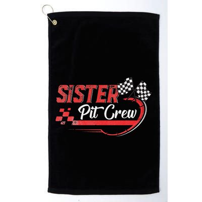 Sister Pit Crew Race Car Birthday Party Racing Family Golf Towel