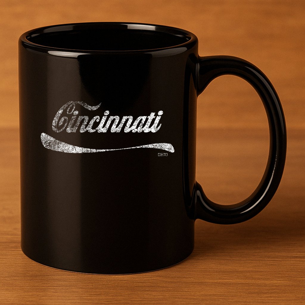 Soda Pop Cincinnati Cola 11oz C Handle Ceramic Mug