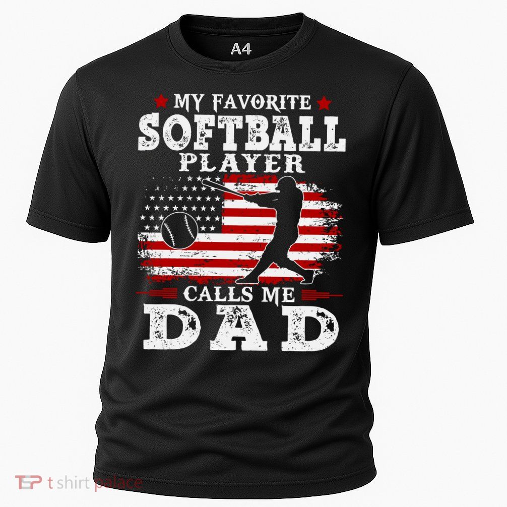 Softball Player Calls Me Dad Performance Shirt