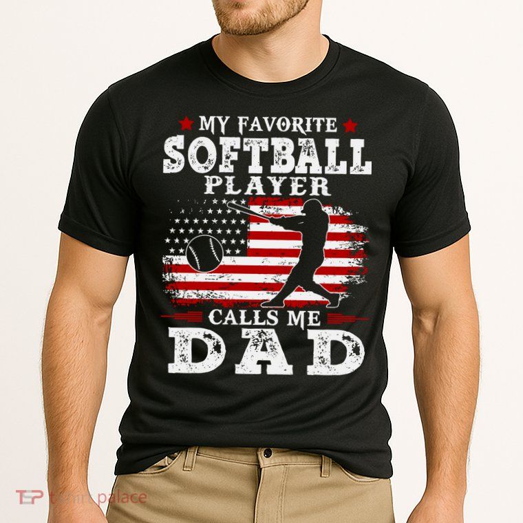 Softball Player Calls Me Dad Performance Shirt