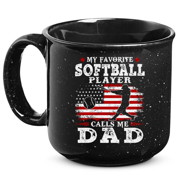 Softball Player Calls Me Dad 15oz Campfire Ceramic Mug