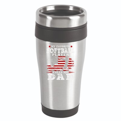 Softball Player Calls Me Dad 16oz Travel Tumbler
