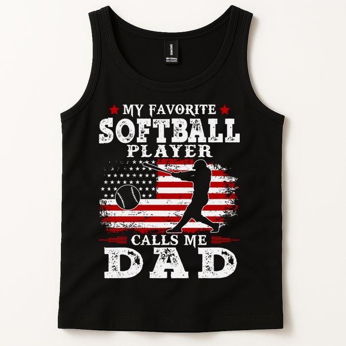 Softball Player Calls Me Dad Tank Top