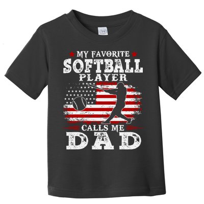 Softball Player Calls Me Dad Toddler T-Shirt