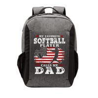 Softball Player Calls Me Dad Vector Backpack