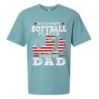 Softball Player Calls Me Dad Sueded Cloud Jersey T-Shirt