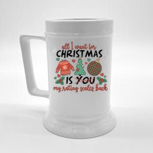 School Psychologist Christmas Rating Scales Beer Stein