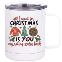 School Psychologist Christmas Rating Scales 12 oz Stainless Steel Tumbler Cup