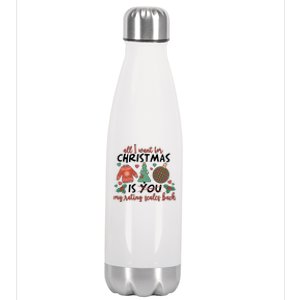 School Psychologist Christmas Rating Scales Stainless Steel Insulated Water Bottle