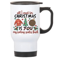 School Psychologist Christmas Rating Scales Stainless Steel Travel Mug