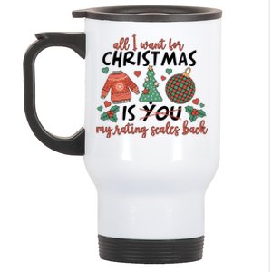 School Psychologist Christmas Rating Scales Stainless Steel Travel Mug