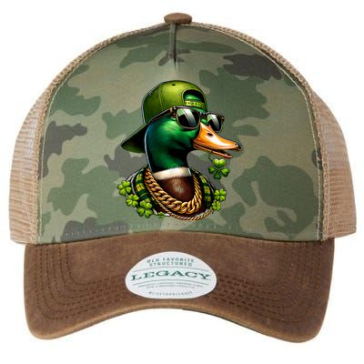 Saint Patricks Call Me Lucky Mallard Duck St PatrickS Day Legacy Tie Dye Trucker Hat